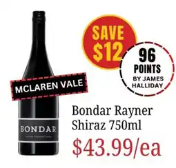 Farmer Jack's Bondar Rayner Shiraz offer