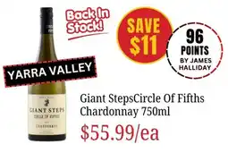 Farmer Jack's Giant Steps Circle Of Fifths Chardonnay offer