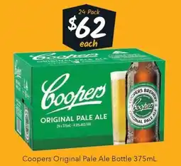 Ritchies Coopers Original Pale Ale Bottle offer