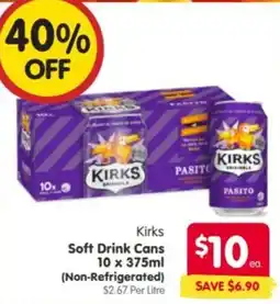 Spar Kirks Soft Drink Cans offer