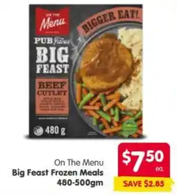 Spar On The Menu Big Feast Frozen Meals offer
