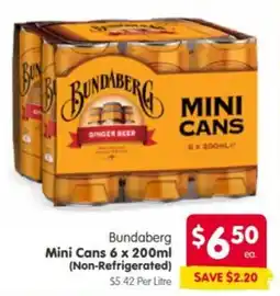 Spar Bundaberg Mini Cans offer
