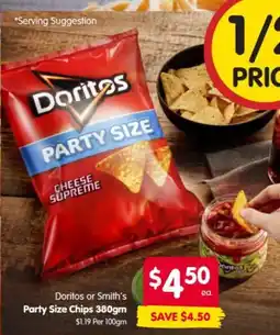 Spar Doritos Party Size Chips offer