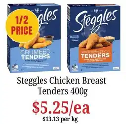 Farmer Jack's Steggles Chicken Breast Tenders offer