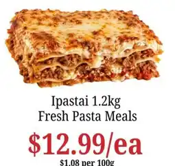 Farmer Jack's Ipastai Fresh Pasta Meals offer