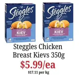 Farmer Jack's Steggles Chicken Breast Kievs offer