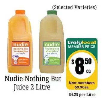 Nudie Nothing But Juice 2 Litre