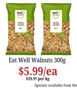 Farmer Jack's Eat Well Walnuts offer