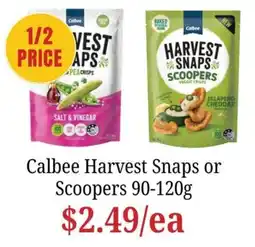 Farmer Jack's Calbee Harvest Snaps or Scoopers offer