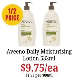 Farmer Jack's Aveeno Daily Moisturising Lotion offer