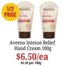 Farmer Jack's Aveeno Intense Relief Hand Cream offer