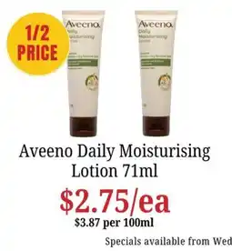 Farmer Jack's Aveeno Daily Moisturising Lotion offer