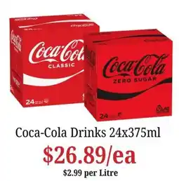 Farmer Jack's Coca-Cola Drinks offer