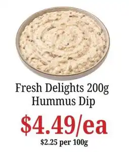 Farmer Jack's Fresh Delights Hummus Dip offer