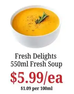 Farmer Jack's Fresh Delights 550ml Fresh Soup offer