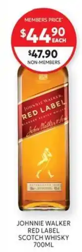 Harry Brown Johnnie Walker Red Label Scotch Whisky offer