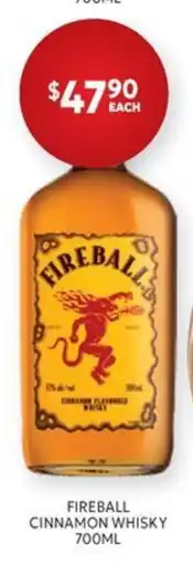 Harry Brown Fireball Cinnamon Whisky offer