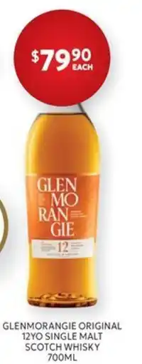 Harry Brown Glenmorangie Original 12yo Single Malt Scotch Whisky offer