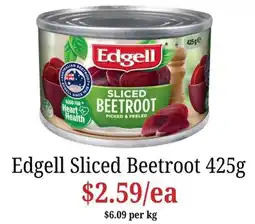 Farmer Jack's Edgell Sliced Beetroot offer