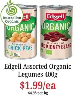 Farmer Jack's Edgell Assorted Organic Legumes offer