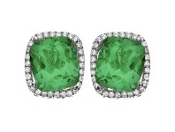 Bevilles Jewellery Rebecca Sloane Sterling Silver Green Obsidian Stud Earrings offer