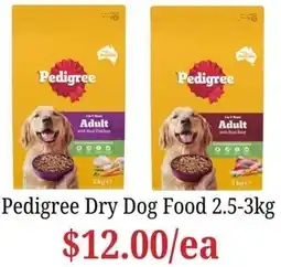 Farmer Jack's Pedigree Dry Dog Food offer