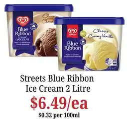 Farmer Jack's Streets Blue Ribbon Ice Cream offer
