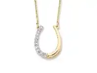 Bevilles Jewellery 9ct Yellow Gold 0.20ct Diamond Necklace offer