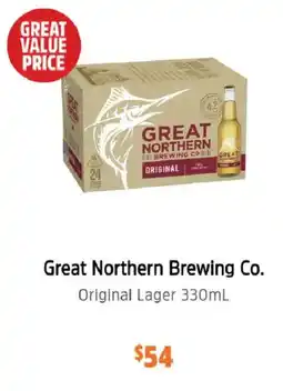BWS Great Northern Brewing Co. Original Lager offer