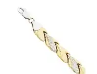 Bevilles Jewellery 9ct Two Tone Silver Filled Bracelet offer