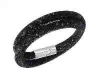 Bevilles Jewellery Swarovski Stardust Black Double Bracelet offer
