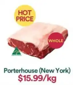 WHOLEFARMS Porterhouse (New York) offer