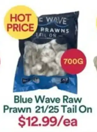 Blue Wave Raw Prawn 21/25 Tail On