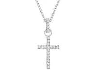 Bevilles Jewellery Swarovski Crystal Set Cross Necklace offer