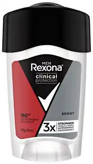 Priceline Rexona Men Clinical Protection Antiperspirant Deodorant Sport offer