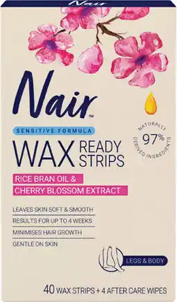 Priceline Nair Sensitive Large Wax Strips offer