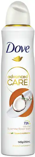 Priceline Dove Advanced Care 72h Anti-Perspirant Coconut & Jasmine Flower Scent offer