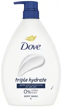 Priceline Dove Triple Hydrate Body Wash offer