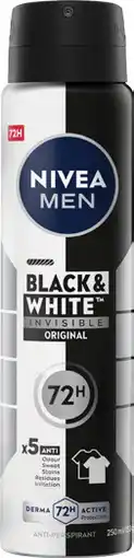 Priceline Nivea Men Black & White Invisible Original 72H Anti-Perspirant offer