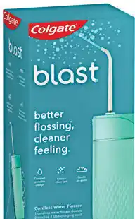 Priceline Colgate Blast Cordless Waterproof Rechargeable Water Flosser Teal 1 Each offer