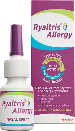 Priceline Ryaltris Allergy Dual Action Nasal Spray 120 Sprays offer