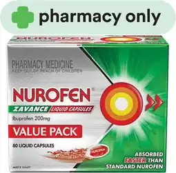 Priceline Nurofen Zavance 80 Liquid Capsules offer