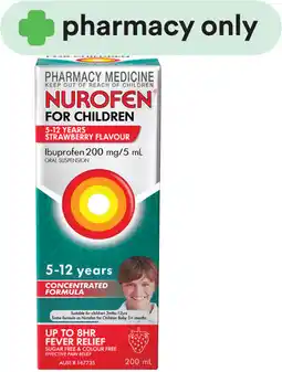 Priceline Nurofen For Children 5-12 Years Strawberry Flavour offer
