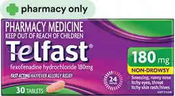 Priceline Telfast 180mg 30 Tablets offer