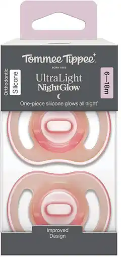 Priceline Tommee Tippee UltraLight NightGlow Soother 6-18 Months offer