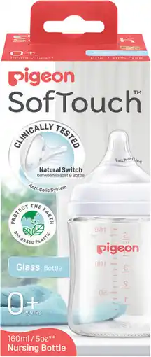 Priceline Pigeon SofTouch Glass Bottle 0+ Months offer