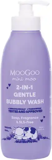 Priceline MOOGOO Mini MOO 2-In-1 Gentle Bubbly Wash offer