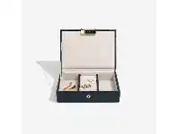 Stackers Mini Lidded Box - Navy Croc