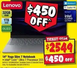 JB Hi-Fi Lenovo 14" Yoga Slim 7 Notebook offer