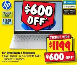 JB Hi-Fi 14" OmniBook 3 Notebook offer